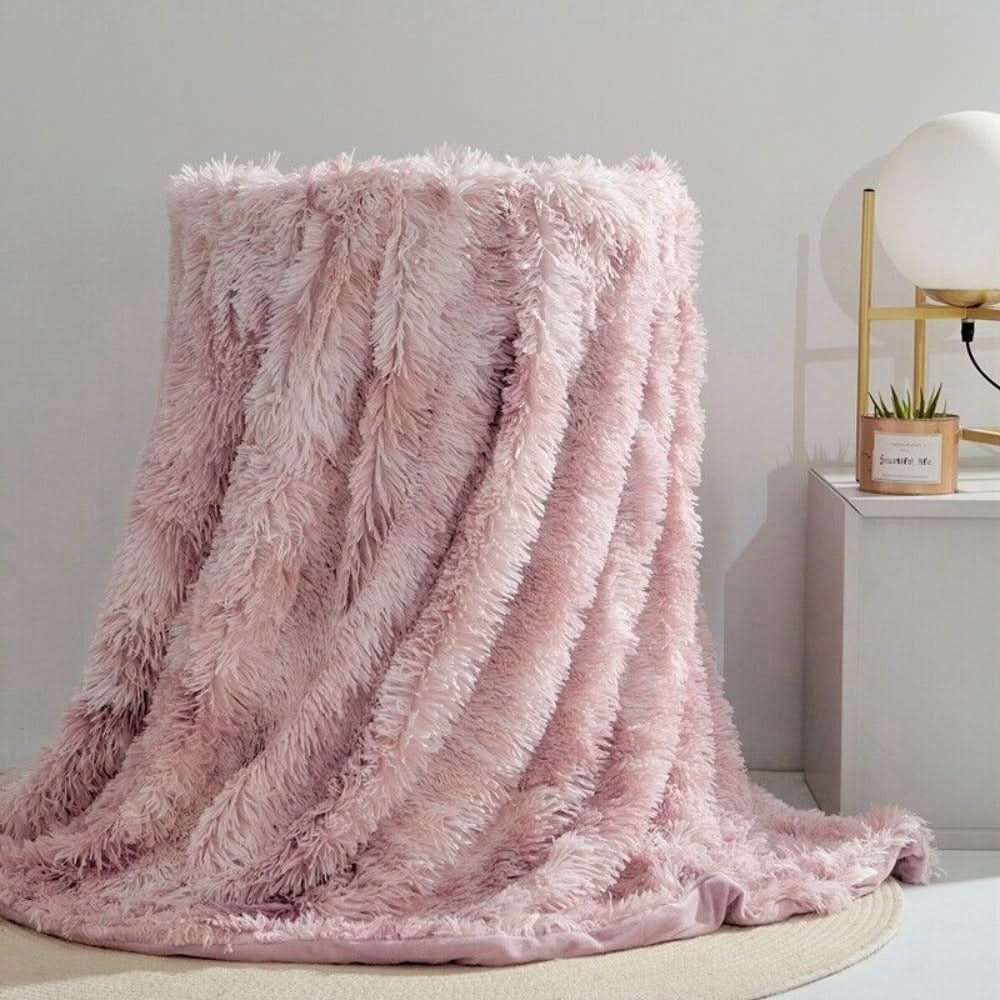CozyNest Luxe Faux Fur Throw Blanket for Ultimate Comfort
