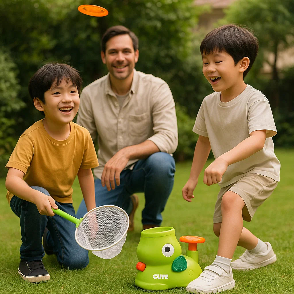 Exciting Outdoor Frisbee Launcher and Catching Set for Kids