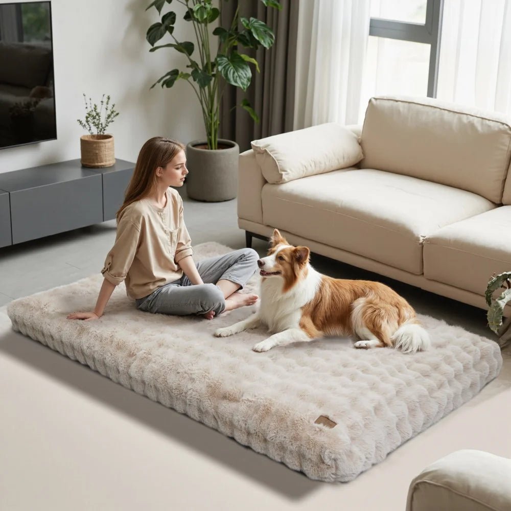 Plush Haven Ultra-Soft Pet Bed with Waterproof Cover