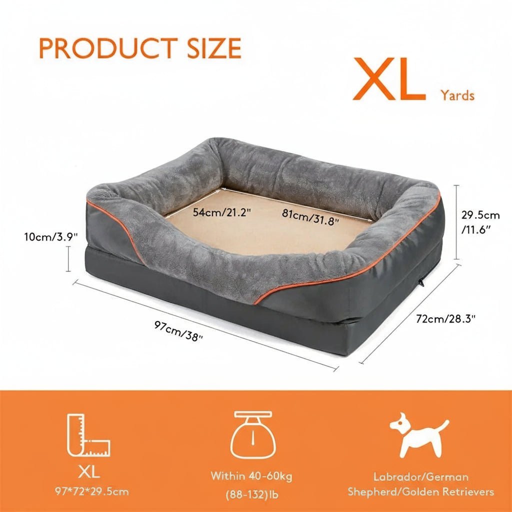 Canine Comfort Orthopedic Mattress with Memory Foam & Waterproof Cover