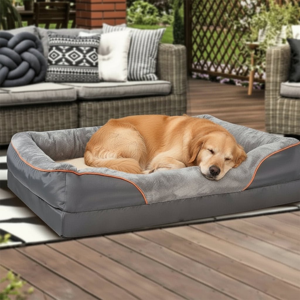 Canine Comfort Orthopedic Mattress with Memory Foam & Waterproof Cover