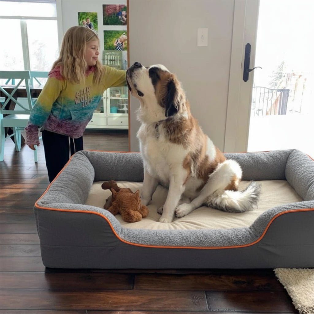 Canine Comfort Orthopedic Mattress with Memory Foam & Waterproof Cover