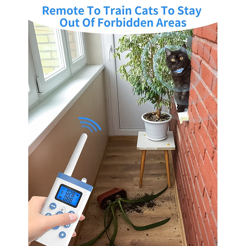 Cat Training Collar with Remote Control for Behavior Correction