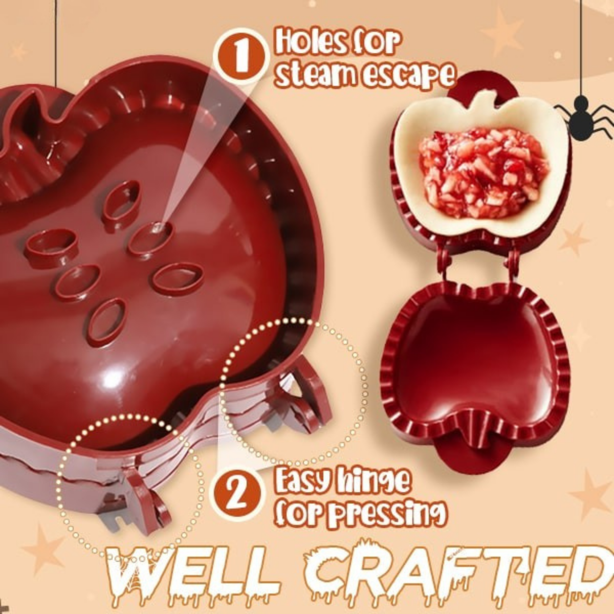 Halloween Treats Baking Tool – Spooky-Shaped Pie Maker