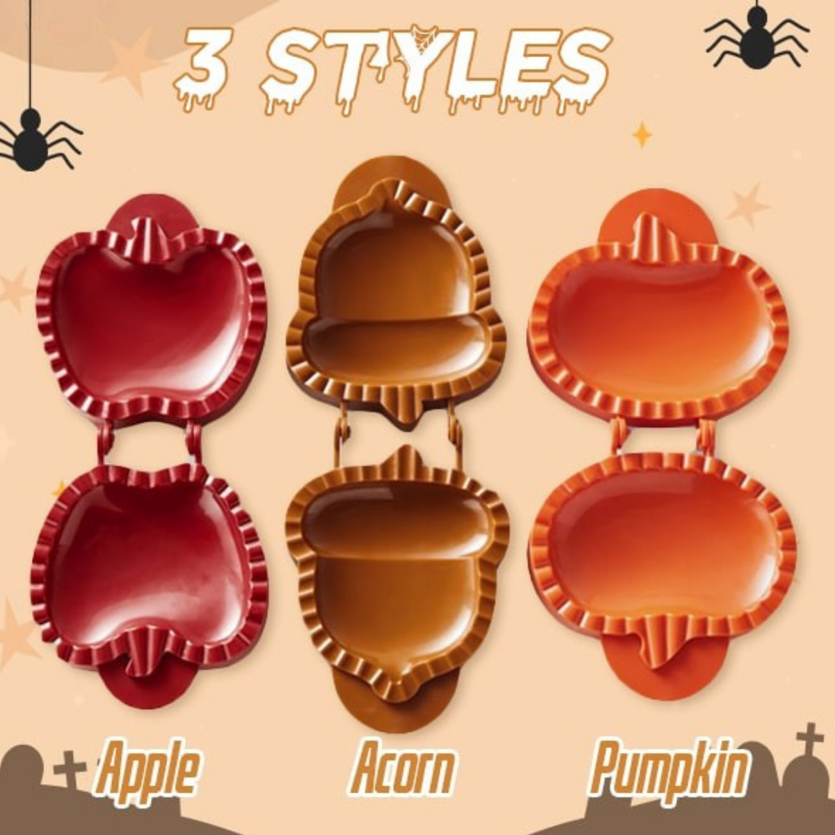 Halloween Treats Baking Tool – Spooky-Shaped Pie Maker
