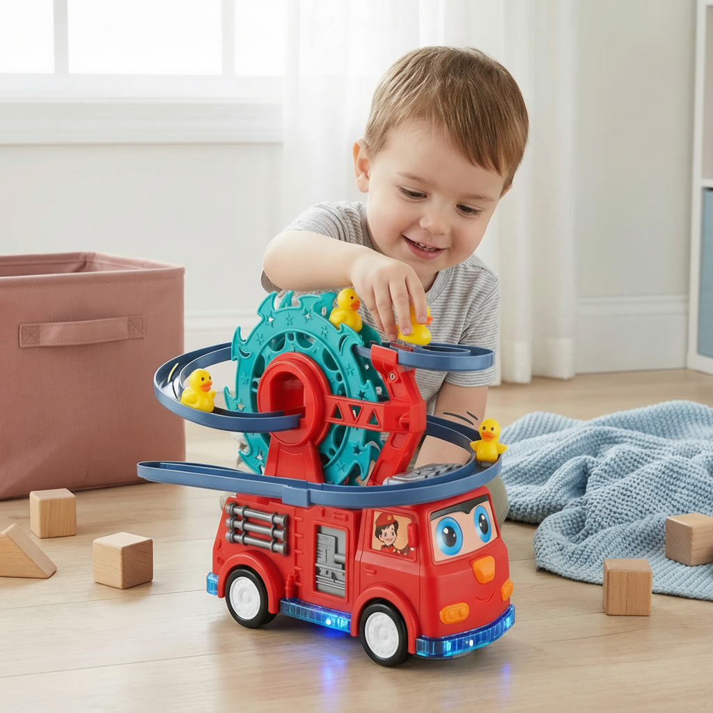 Adventure Fire Engine with Duck Slide, Lights & Sound Effects
