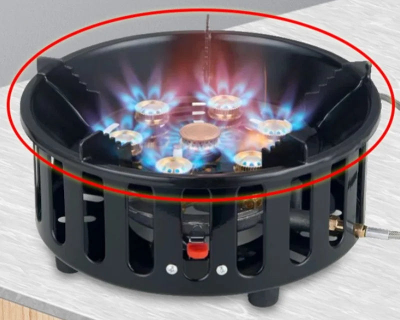Compact Outdoor Gas Stove - Foldable Design with Sturdy Stainless Steel