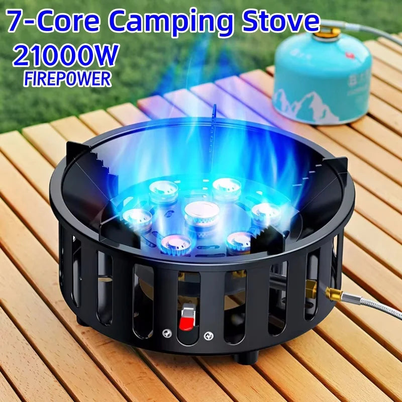 Compact Outdoor Gas Stove - Foldable Design with Sturdy Stainless Steel