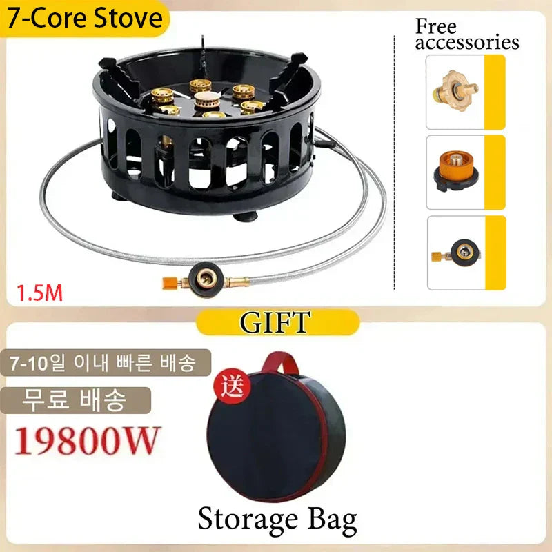 Compact Outdoor Gas Stove - Foldable Design with Sturdy Stainless Steel