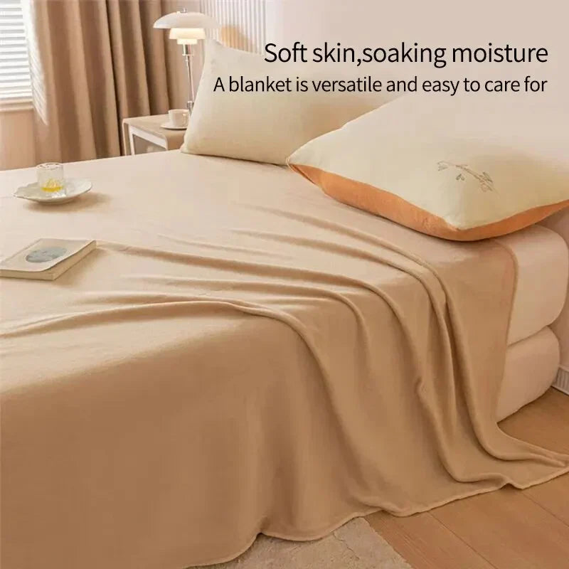 Thick Cozy Flannel Blanket – Soft and Warm for Year-Round Comfort