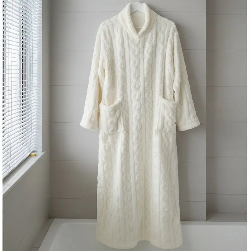 Plush Fleece Nightgown – Embrace Ultimate Comfort on Chilly Nights