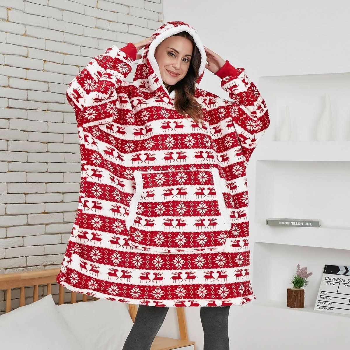 SnugWear Fleece Hoodie Blanket for Ultimate Warmth