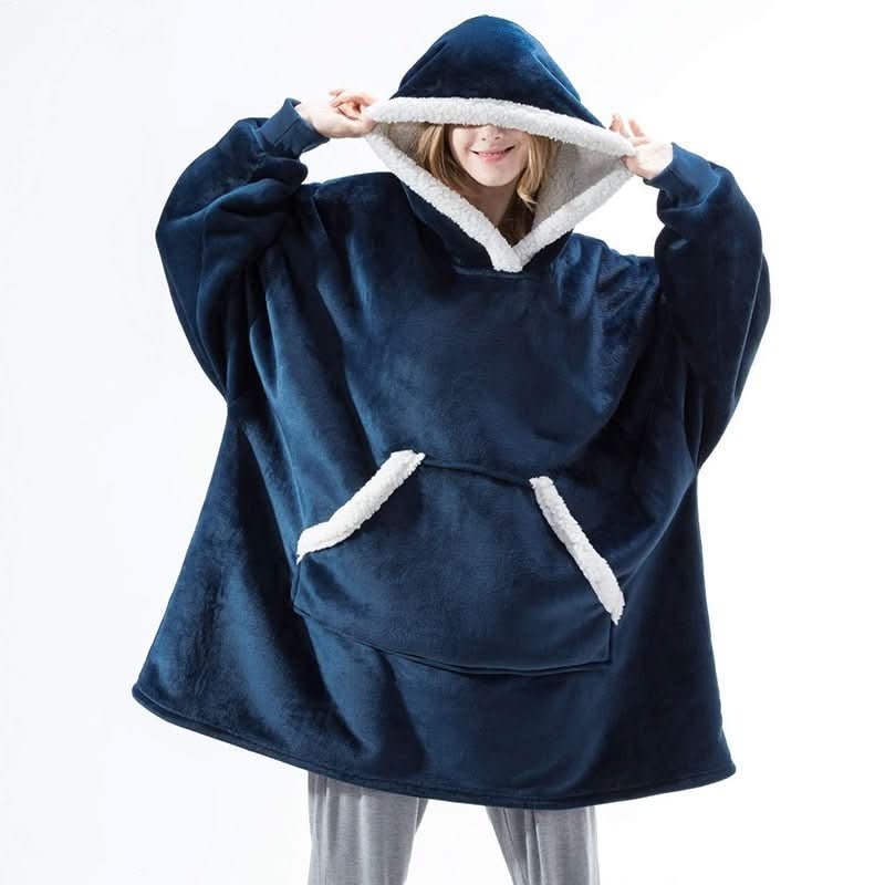 SnugWear Fleece Hoodie Blanket for Ultimate Warmth