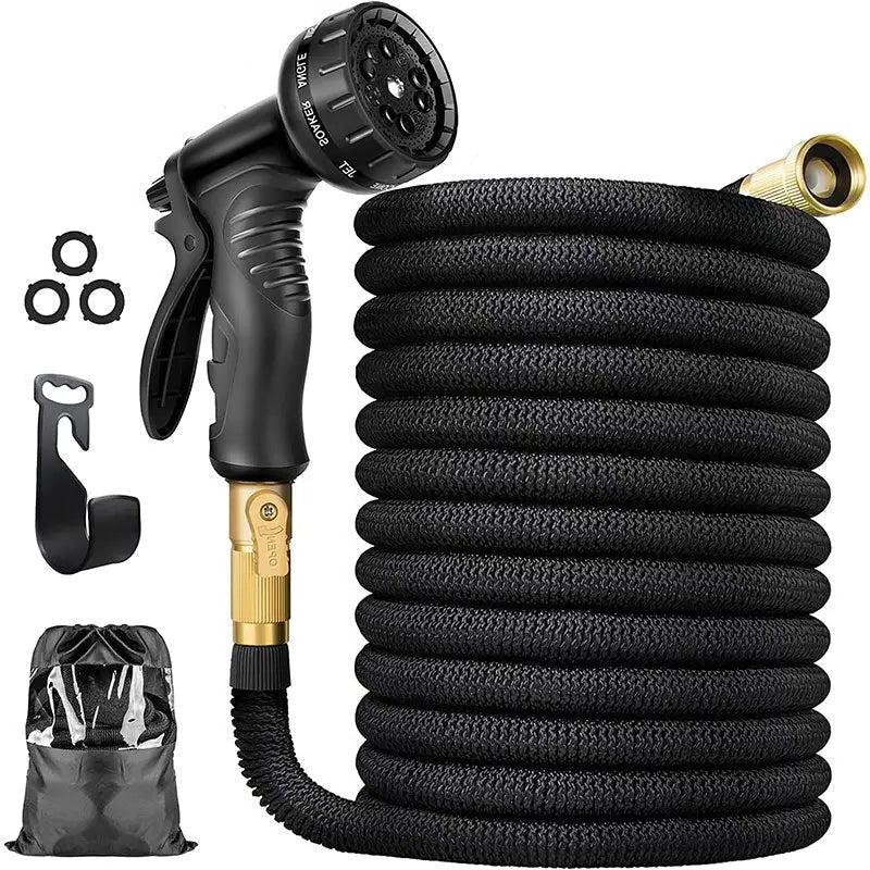 Expandable 100FT Garden Hose with 8 Spray Settings – Lightweight and Durable