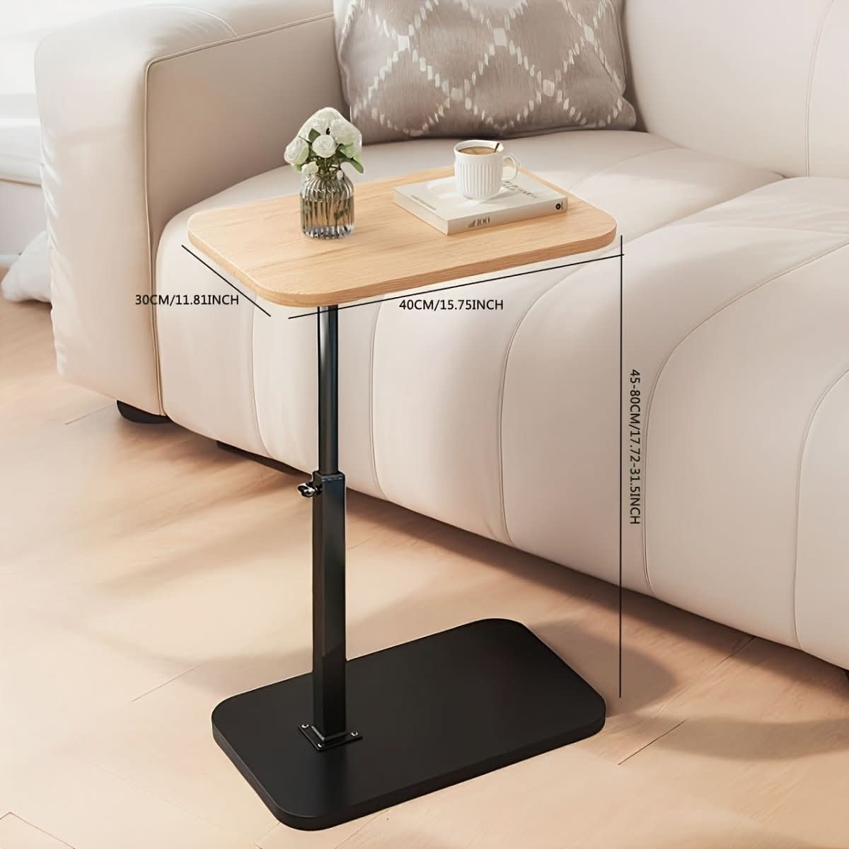 Versatile Adjustable Side Table for Sofa and Bed