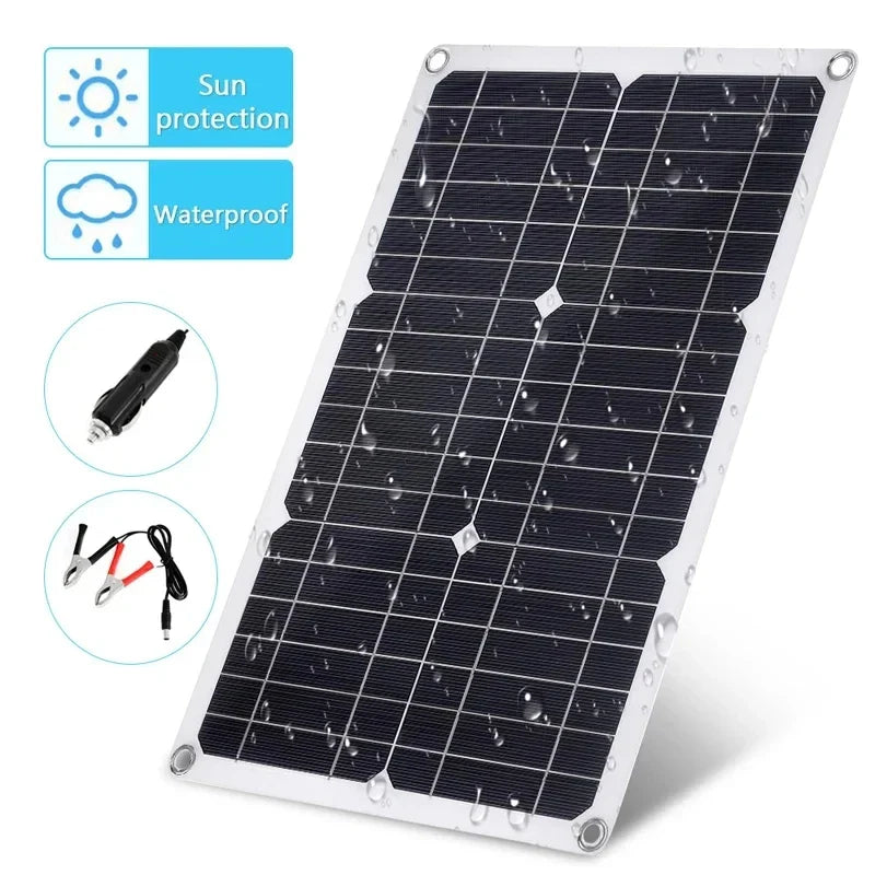 Lightweight 1200W Monocrystalline Solar Charger with Dual USB Ports