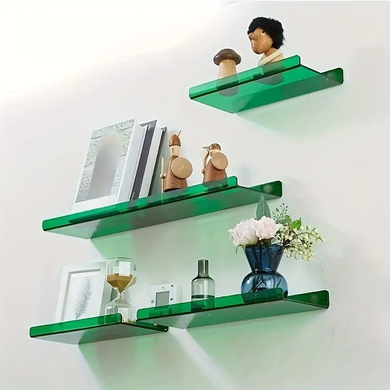 Industrial Floating Shelf in Elegant Blue – Simple Installation for Home Decor
