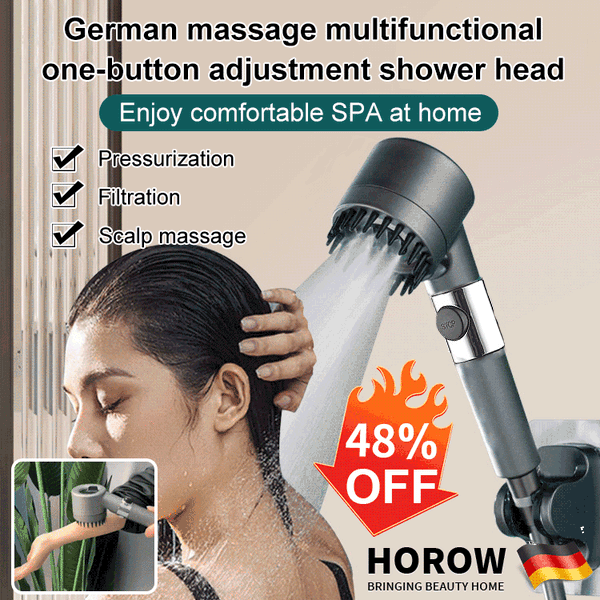 High-Pressure Shower Head with Nine-Layer Filtration for Eco-Friendly Spa Experience