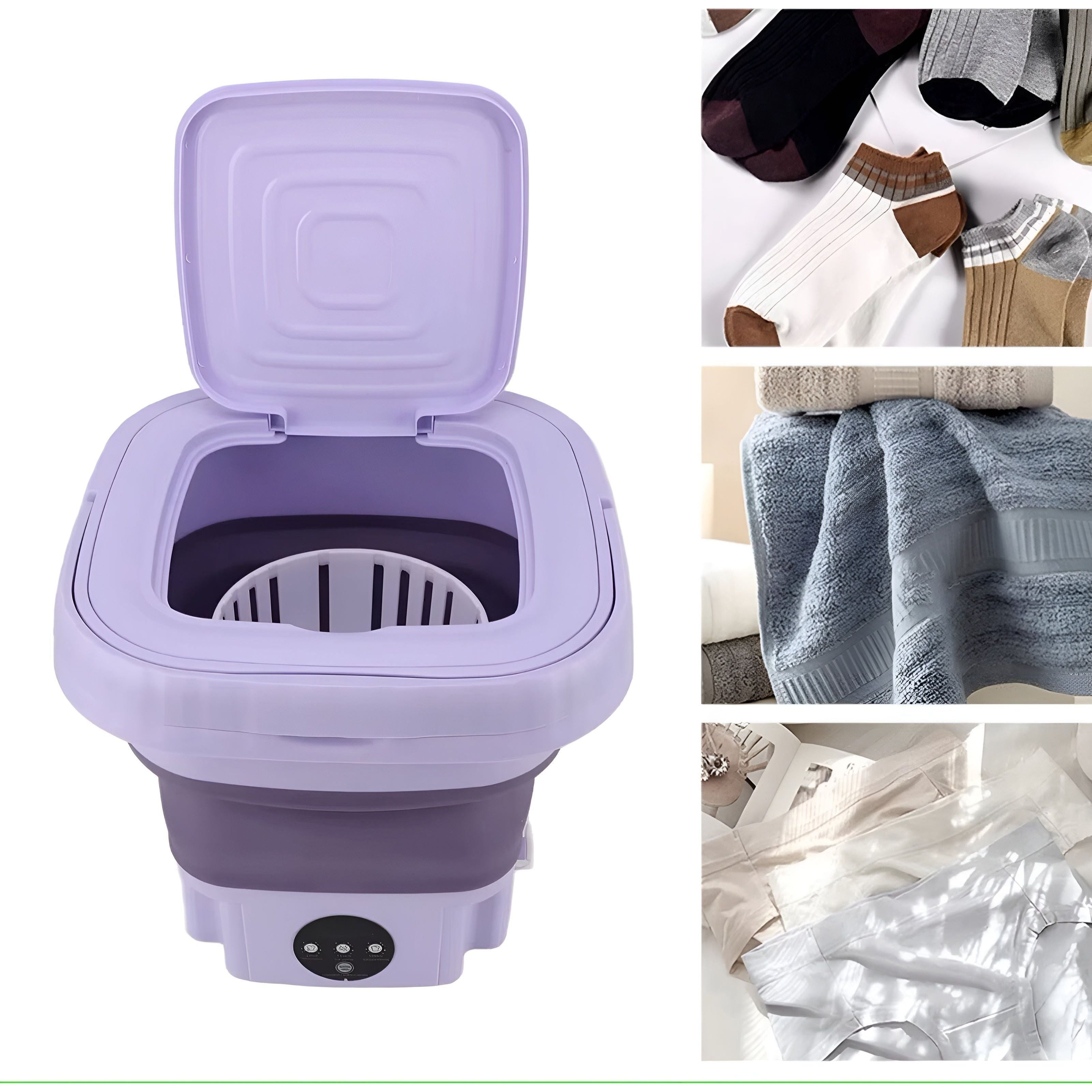 Compact Mini Washing Machine with Dryer – Portable Laundry Solution