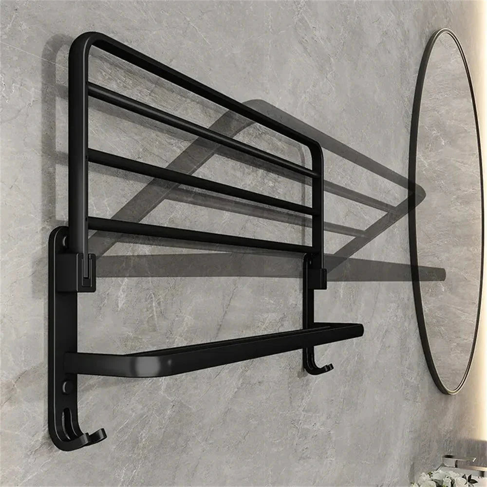 Compact Folding Towel Rack – Space-Efficient Bathroom Solution