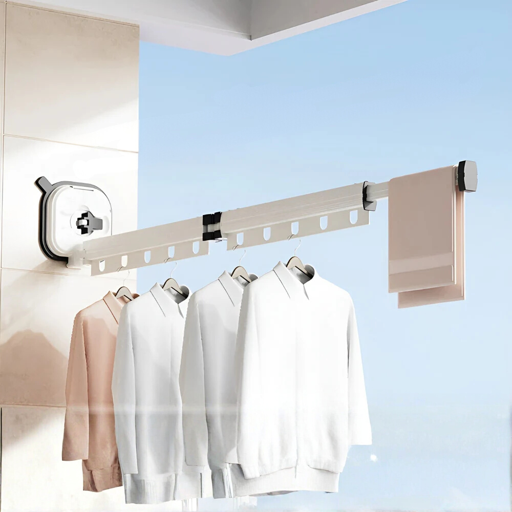 Compact and Versatile Laundry Drying Rack with Suction Mount