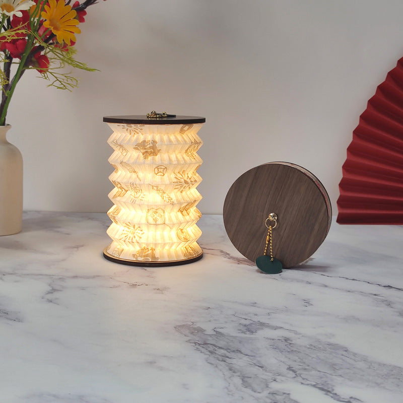 Illuminating Origami Lotus Table Lamp – Colorful USB LED Accent Light