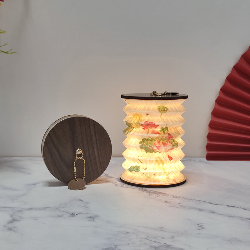 Illuminating Origami Lotus Table Lamp – Colorful USB LED Accent Light