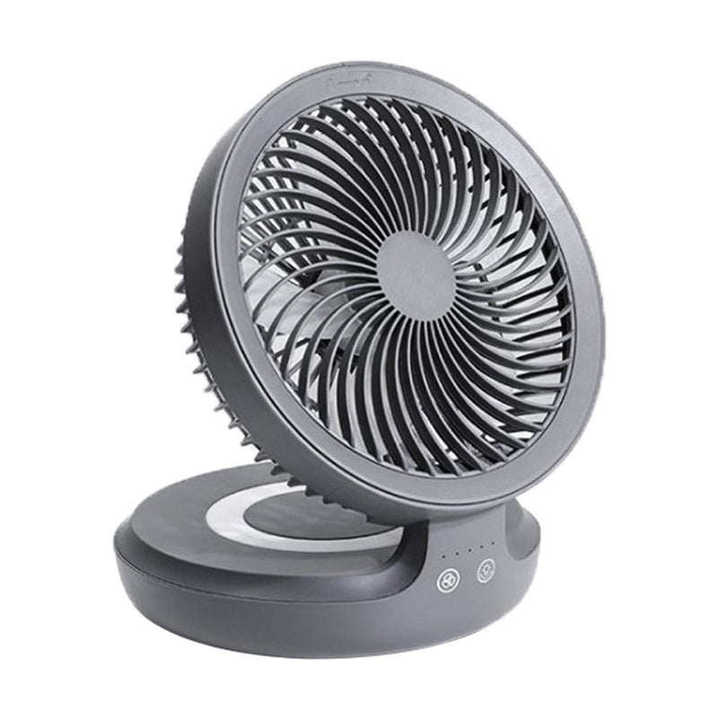 Compact Oscillating Fan with Adjustable Airflow and Night Light