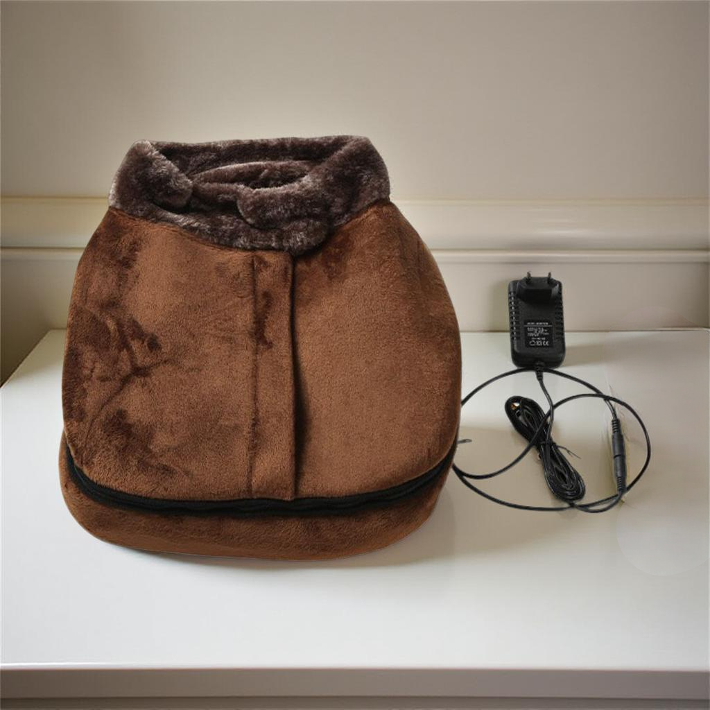 Cozy Heat and Vibration Foot Massager Slippers for Ultimate Comfort