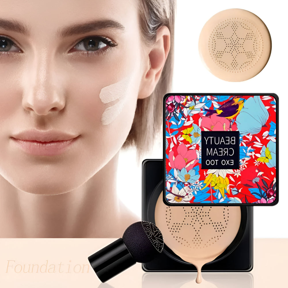 Velvet Finish Foundation Compact with Easy-Apply Sponge