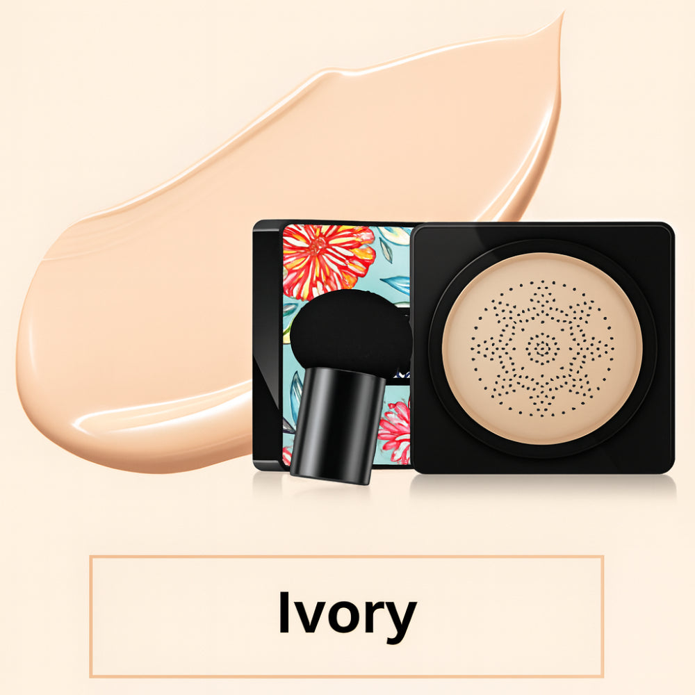 Compact Foundation with Integrated Applicator for Flawless Skin