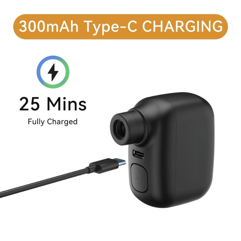 Compact USB-C Rechargeable Bike Pump with 100 PSI Power