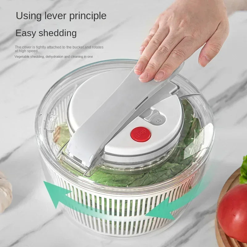 Salad Spinner for Crisp Vegetables | Easy Drying with Spin Mechanism