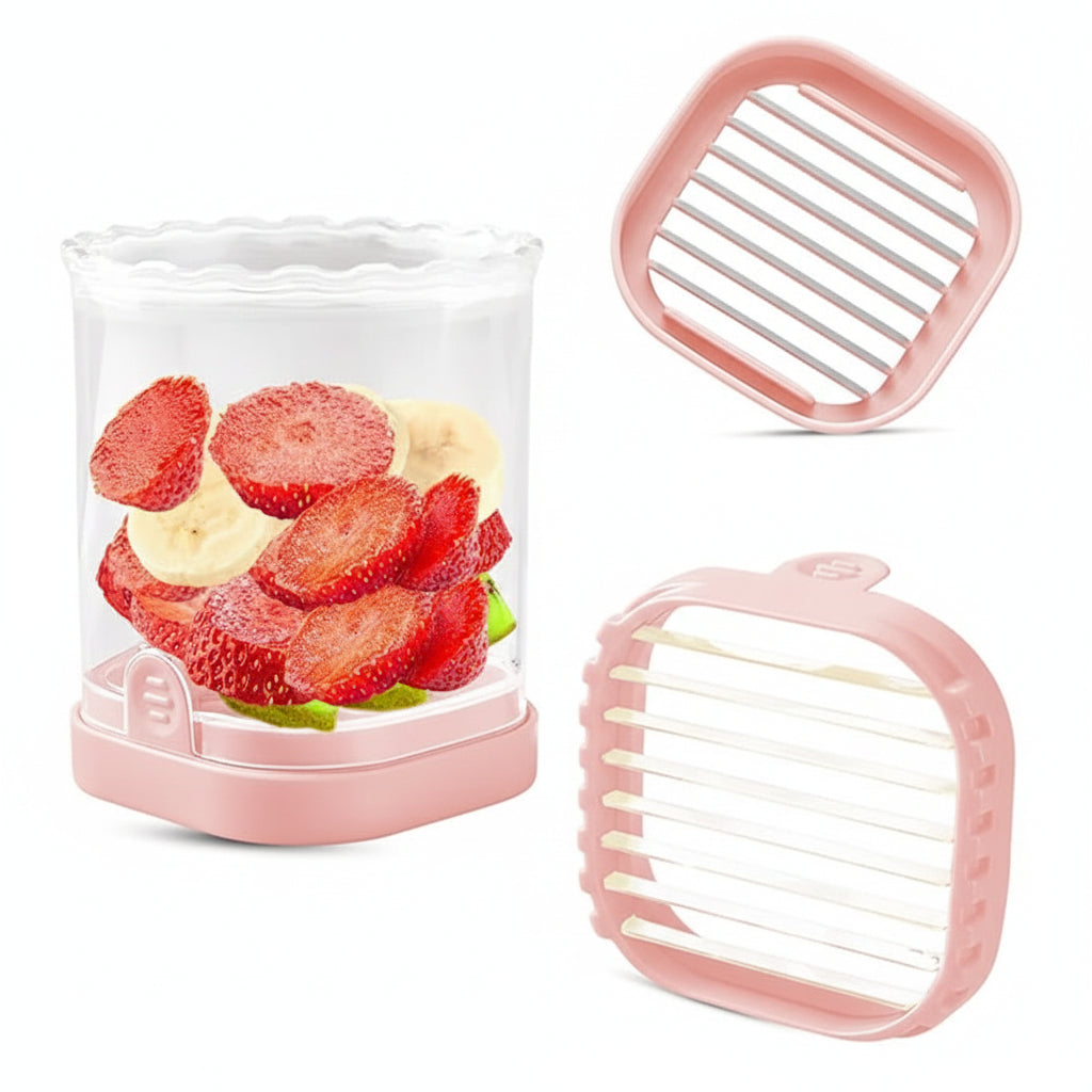 Effortless Fruit Slicing Tool with 8 Precision Blades
