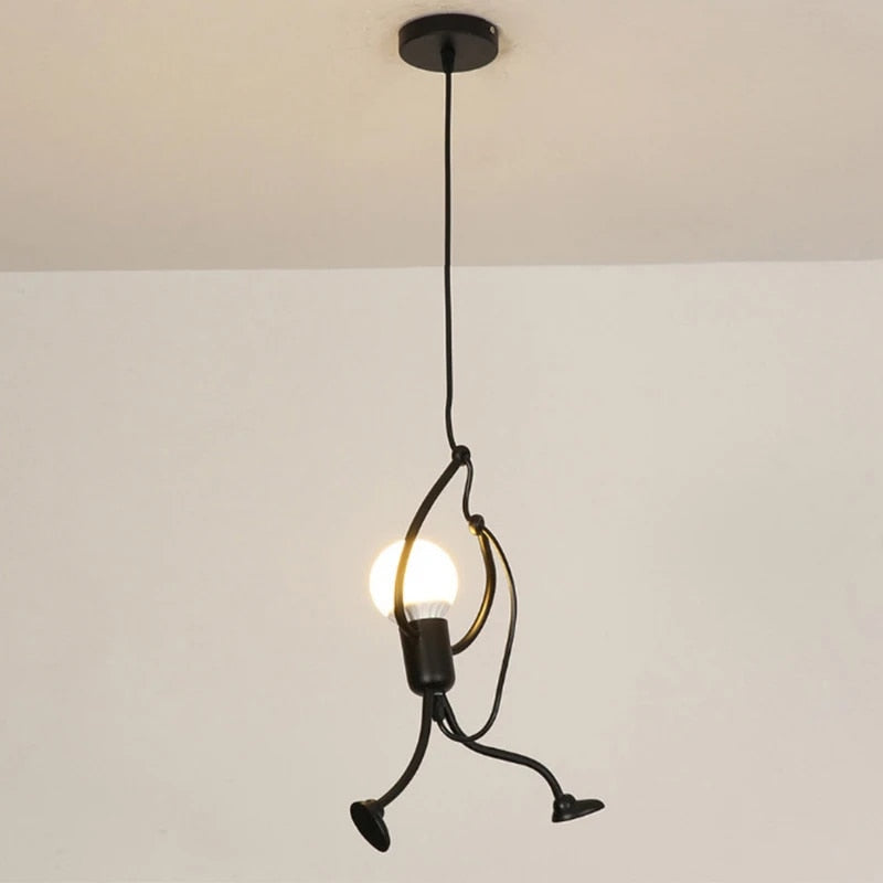 Pendant Ceiling Light | Doll-Shaped Design | Adjustable Hanging Height | Soft Cozy Illumination
