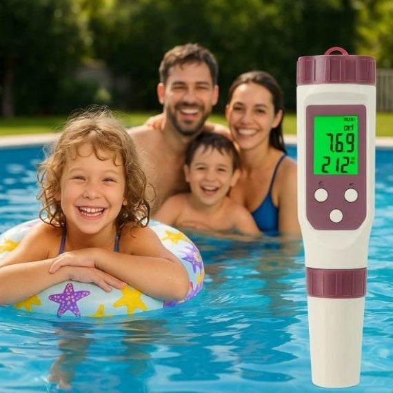 Smart Water Analyzer - Comprehensive pH & Chlorine Tester