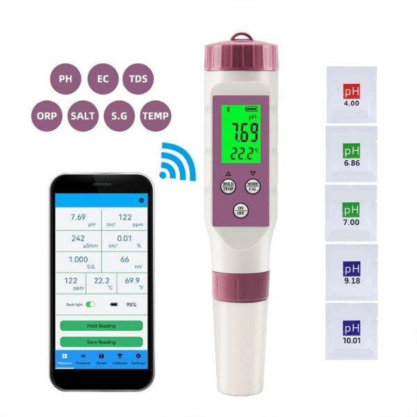Smart Water Analyzer - Comprehensive pH & Chlorine Tester