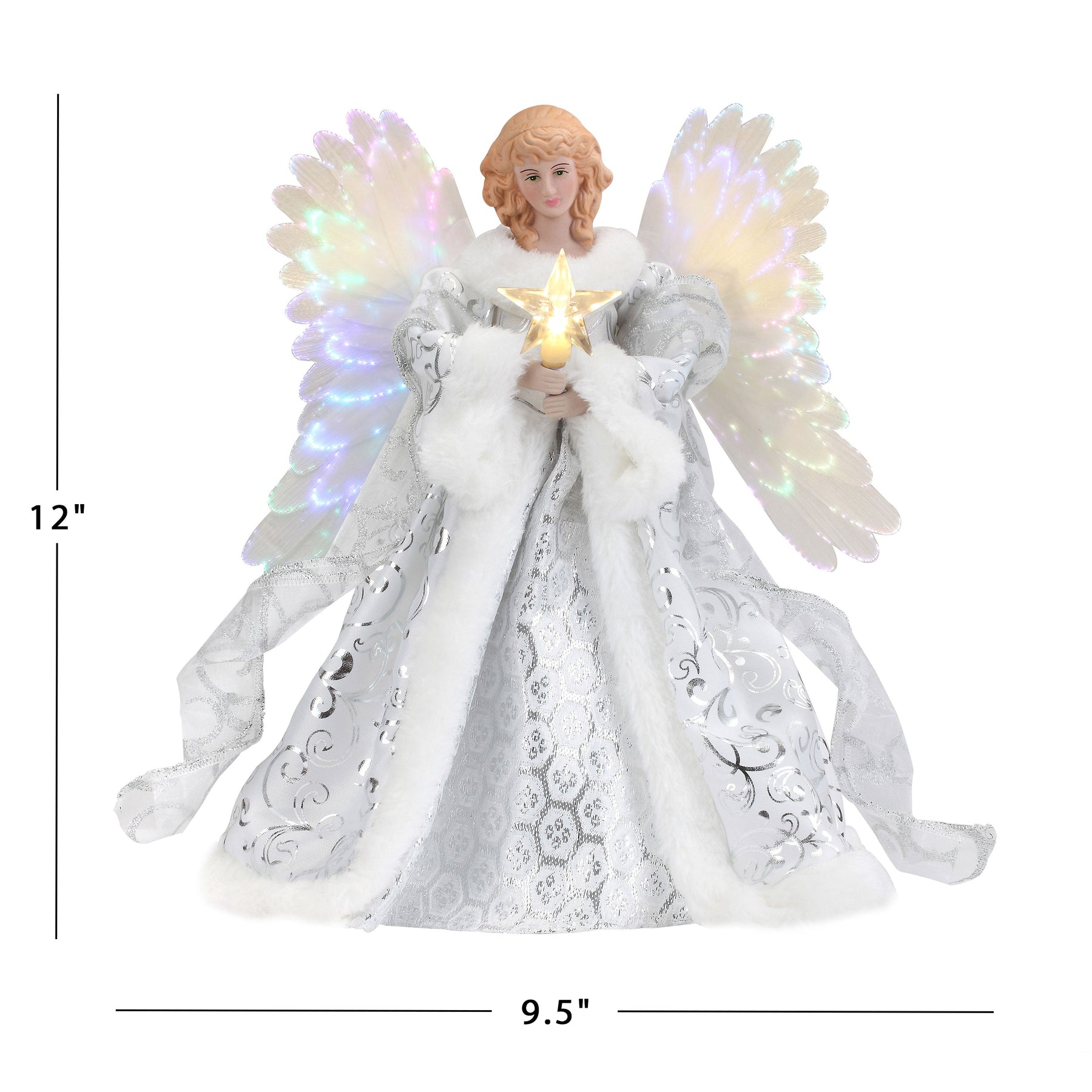 Celestial Angel Tree Topper – Animated Holiday Decoration