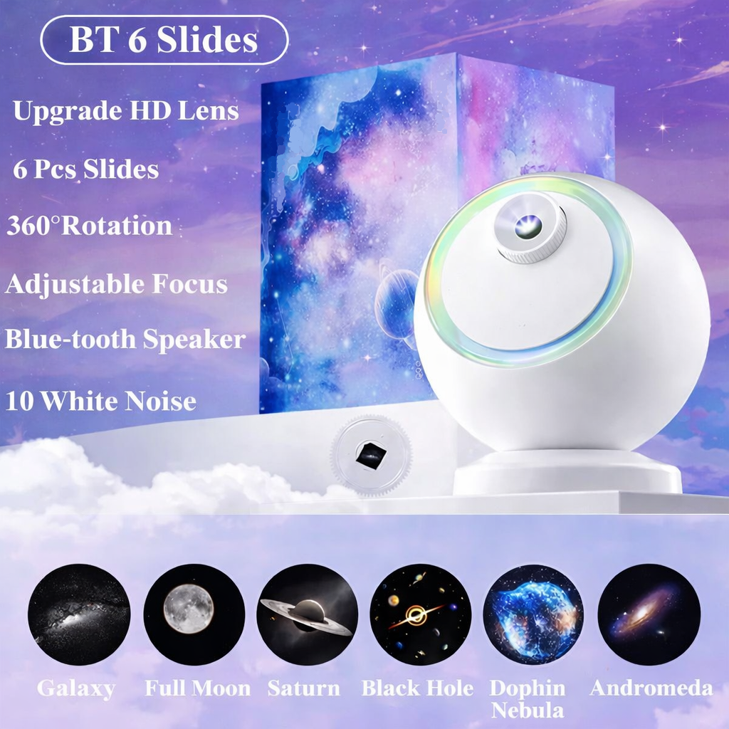 Celestial Harmony Bluetooth Star Light Projector & Speaker