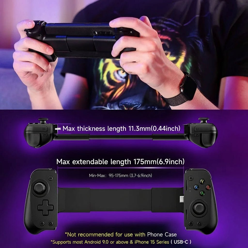Versatile Gaming Controller with Precision Triggers and Comfort Grip