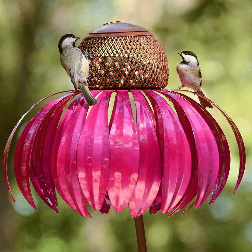 Charming Sunflower Metal Bird Feeder for Your Outdoor Haven