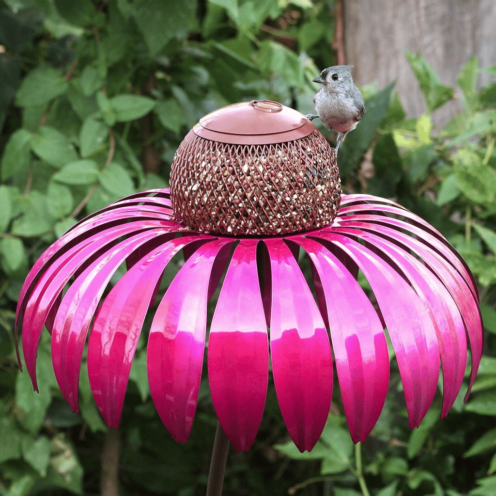 Charming Sunflower Metal Bird Feeder for Your Outdoor Haven