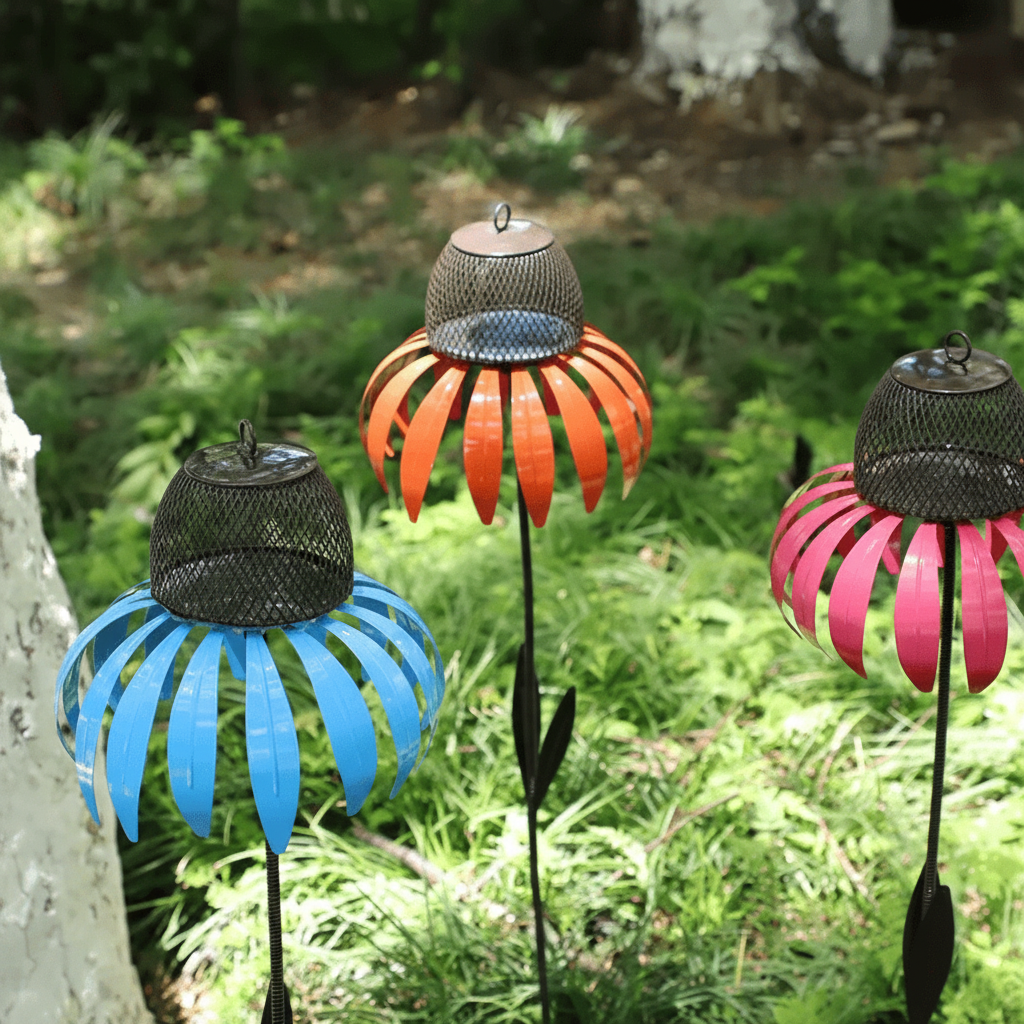Charming Sunflower Metal Bird Feeder for Your Outdoor Haven