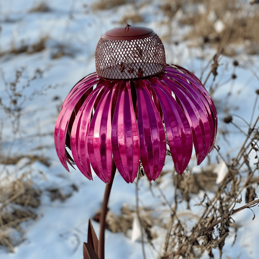 Charming Sunflower Metal Bird Feeder for Your Outdoor Haven