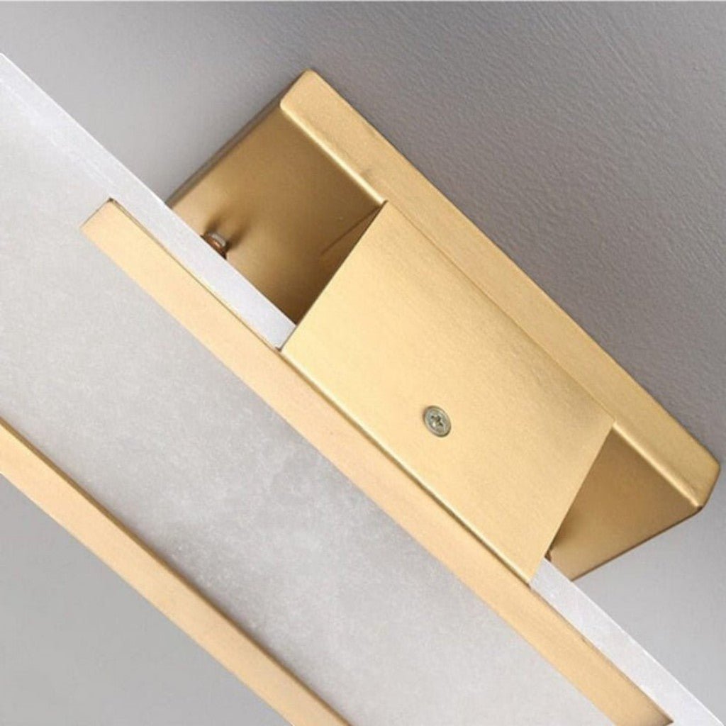 Radiant Aura - Stylish Black and Gold LED Wall Fixture
