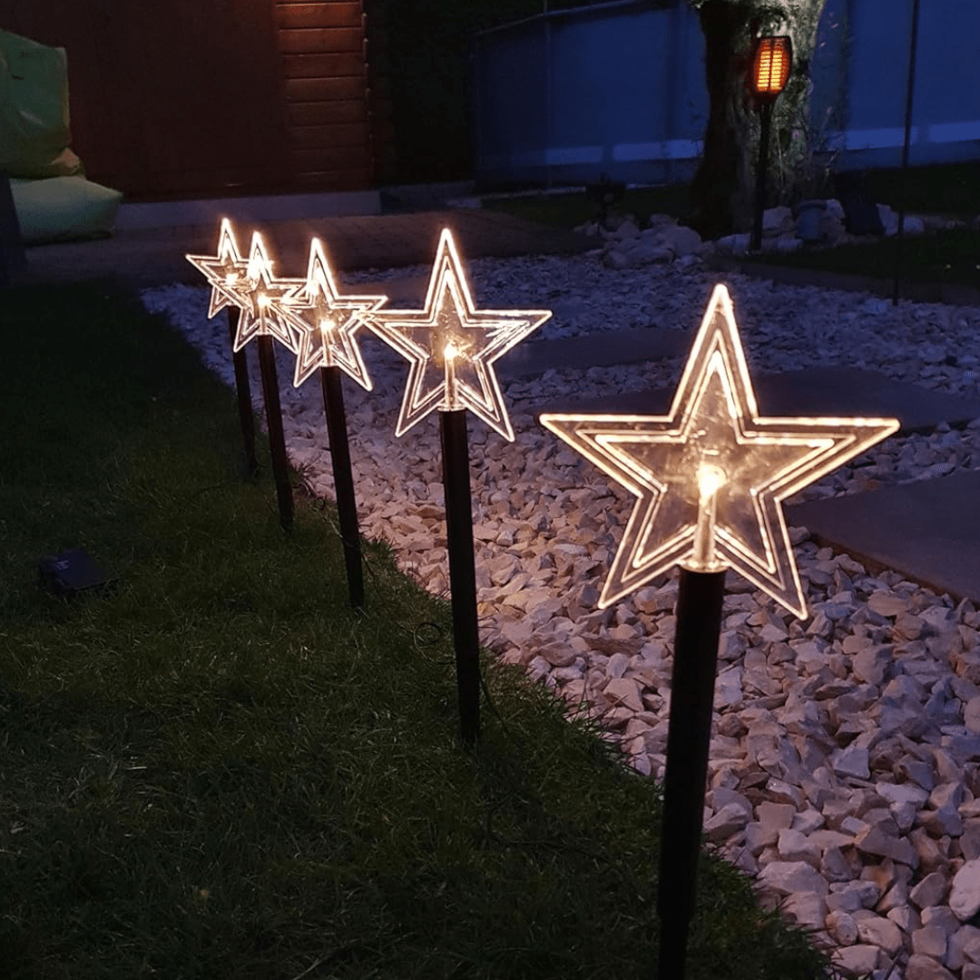 RadiantGlow Festive LED Pathway Lights for Outdoor Spaces