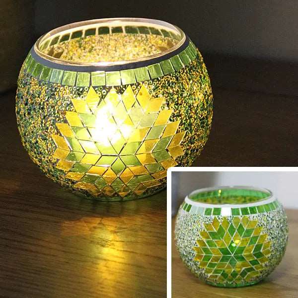 SerenityGlow Elegant Glass Candle Holder for Tranquil Spaces