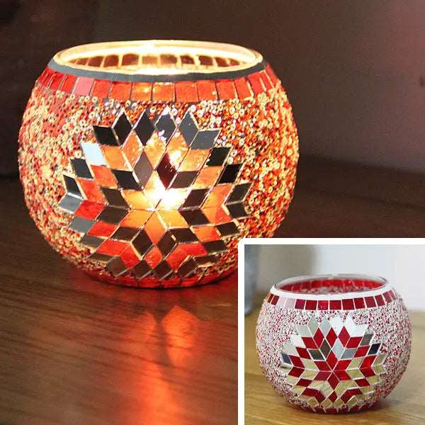 SerenityGlow Elegant Glass Candle Holder for Tranquil Spaces