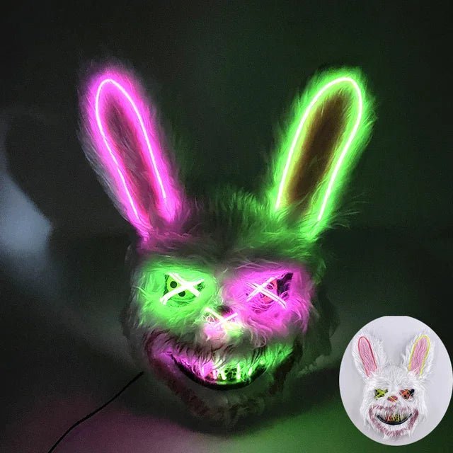 NeonGlow Party Mask with LED Lights for Events