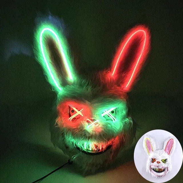 NeonGlow Party Mask with LED Lights for Events